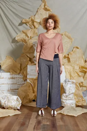 S/S 20 LESI WRAP TOP - CORAL
