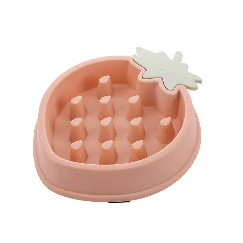 Strawberry Slow Feeder Bowl