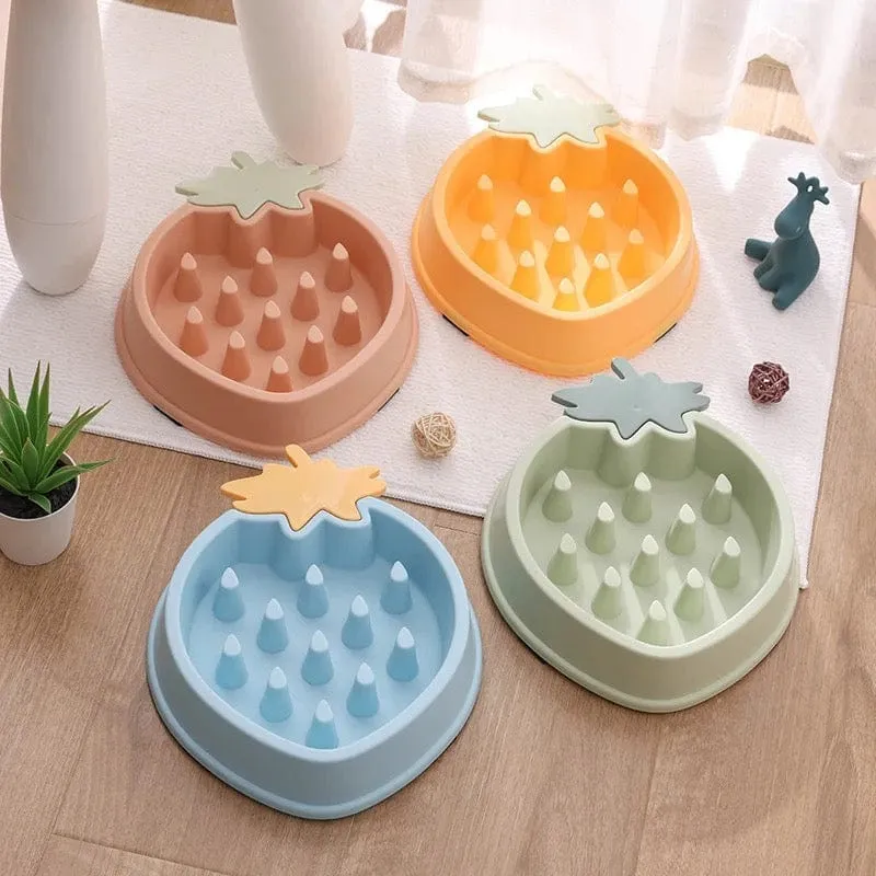 Strawberry Slow Feeder Bowl