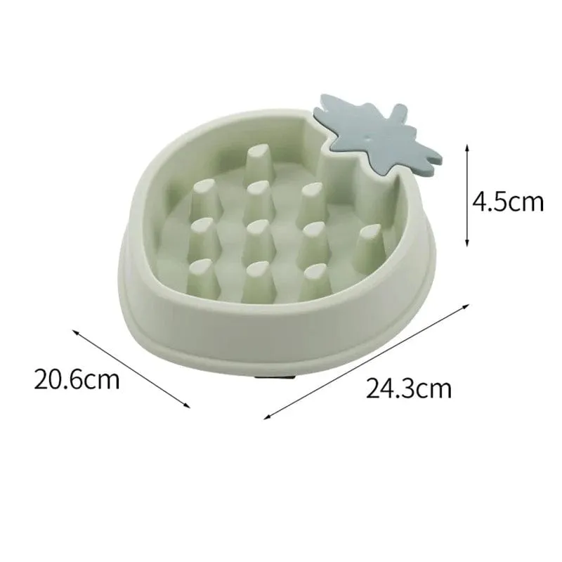 Strawberry Slow Feeder Bowl