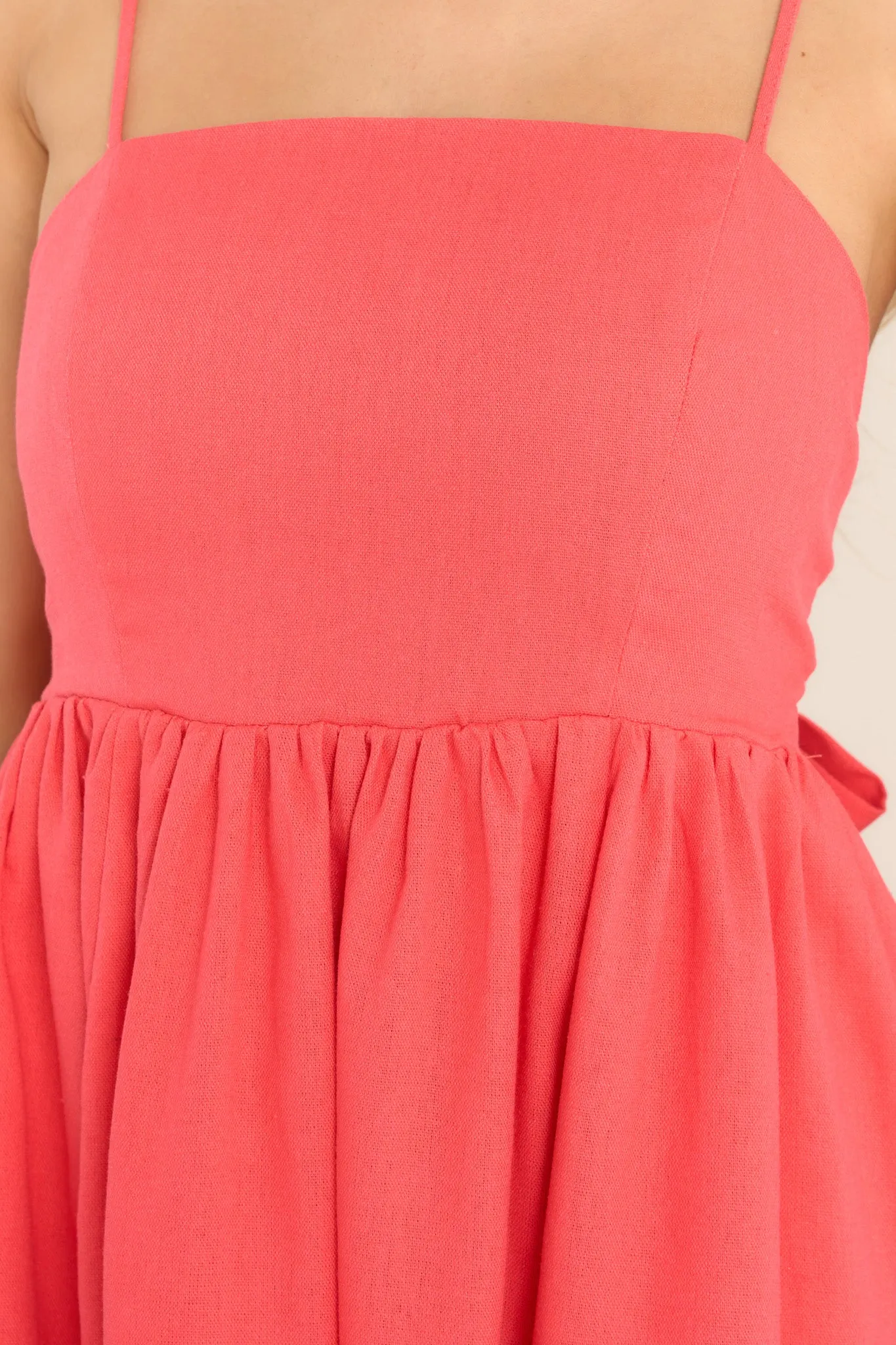 Take The High Road Coral Dress