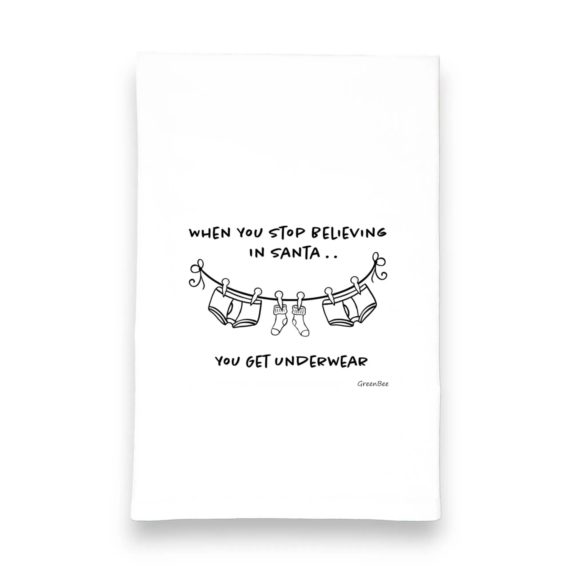 Tea Towel: Underwear From Santa