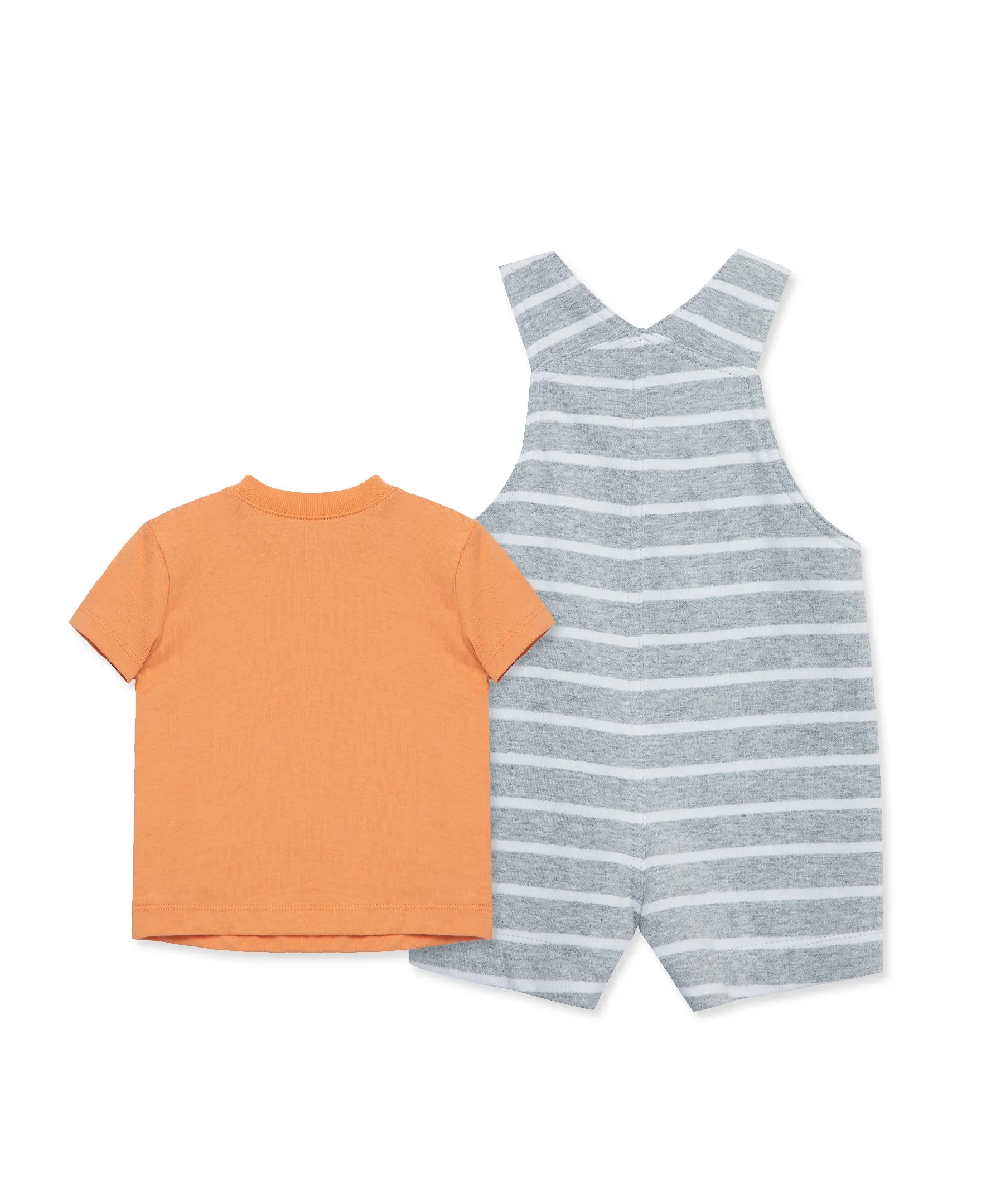 Tiger Cotton Knit Shortall Set (3M-12M)