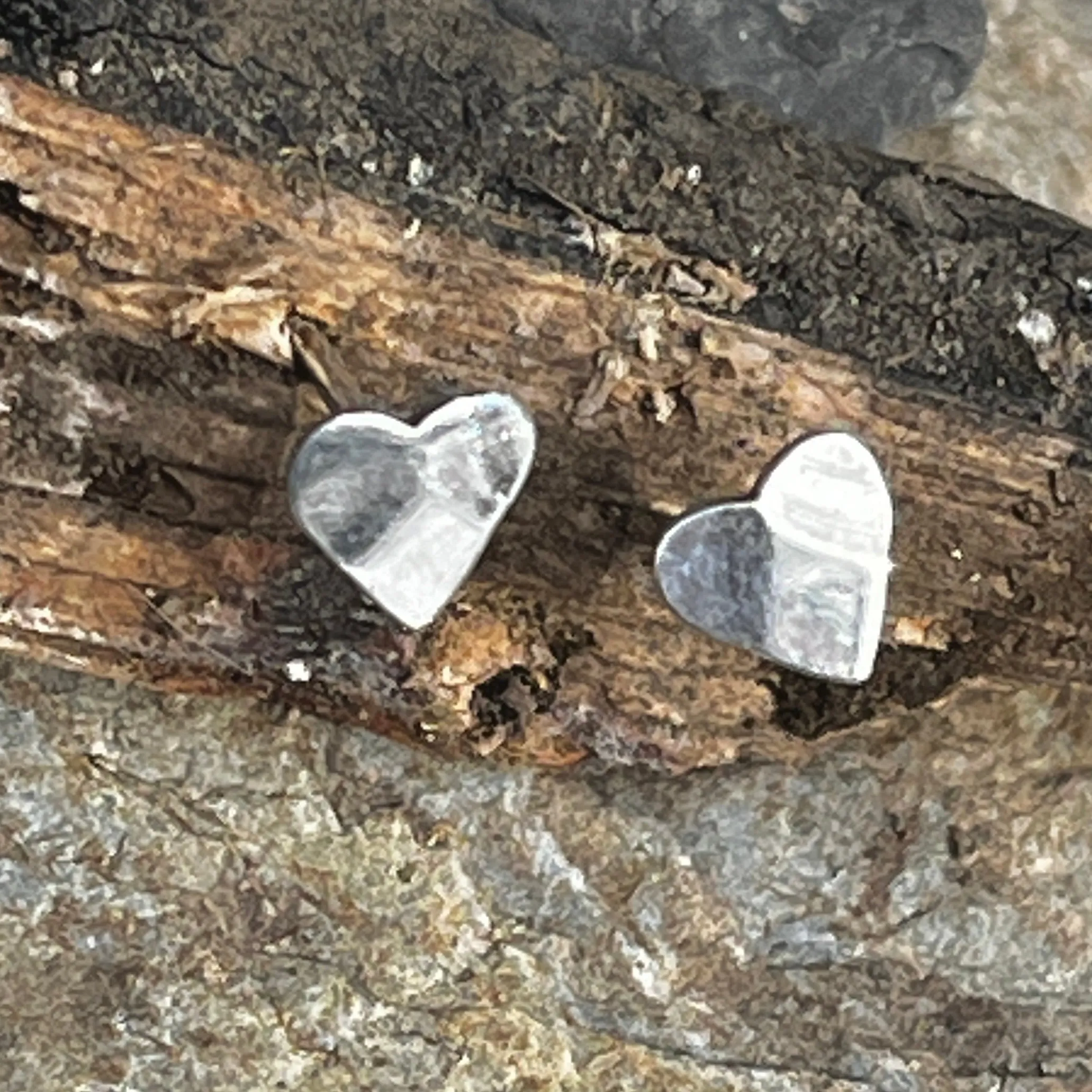 Tiny Heart Studs