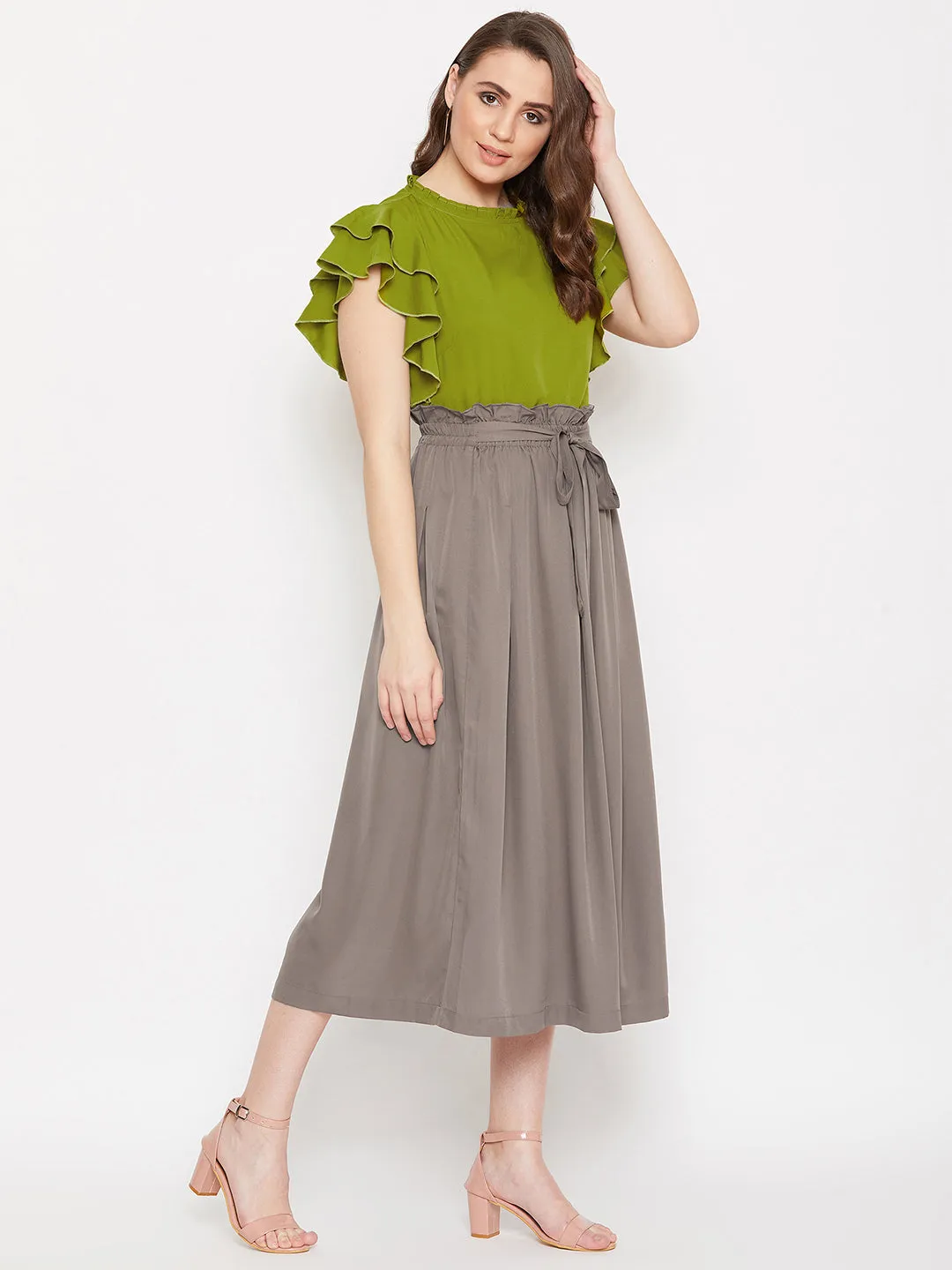 Top & Skirt Set (Sku-BLMG20297)