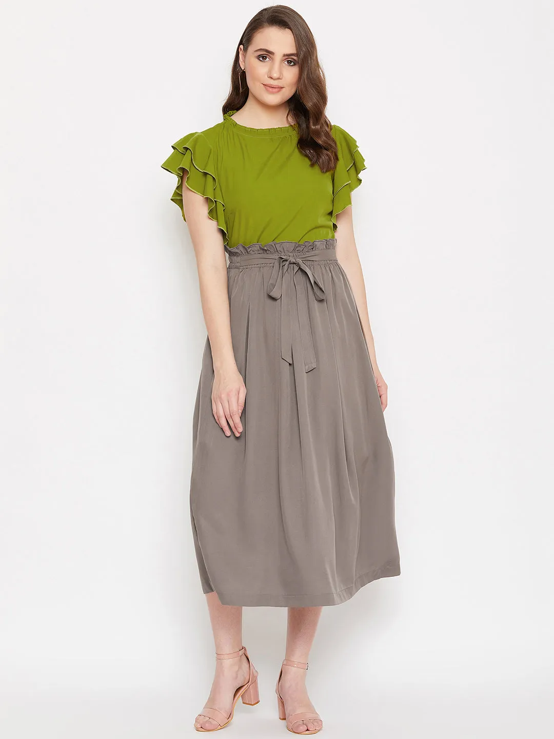 Top & Skirt Set (Sku-BLMG20297)