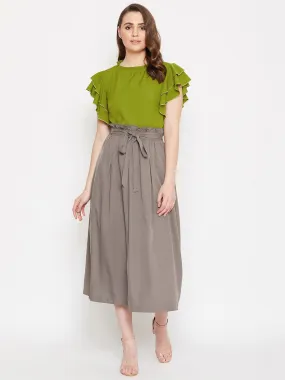 Top & Skirt Set (Sku-BLMG20297)