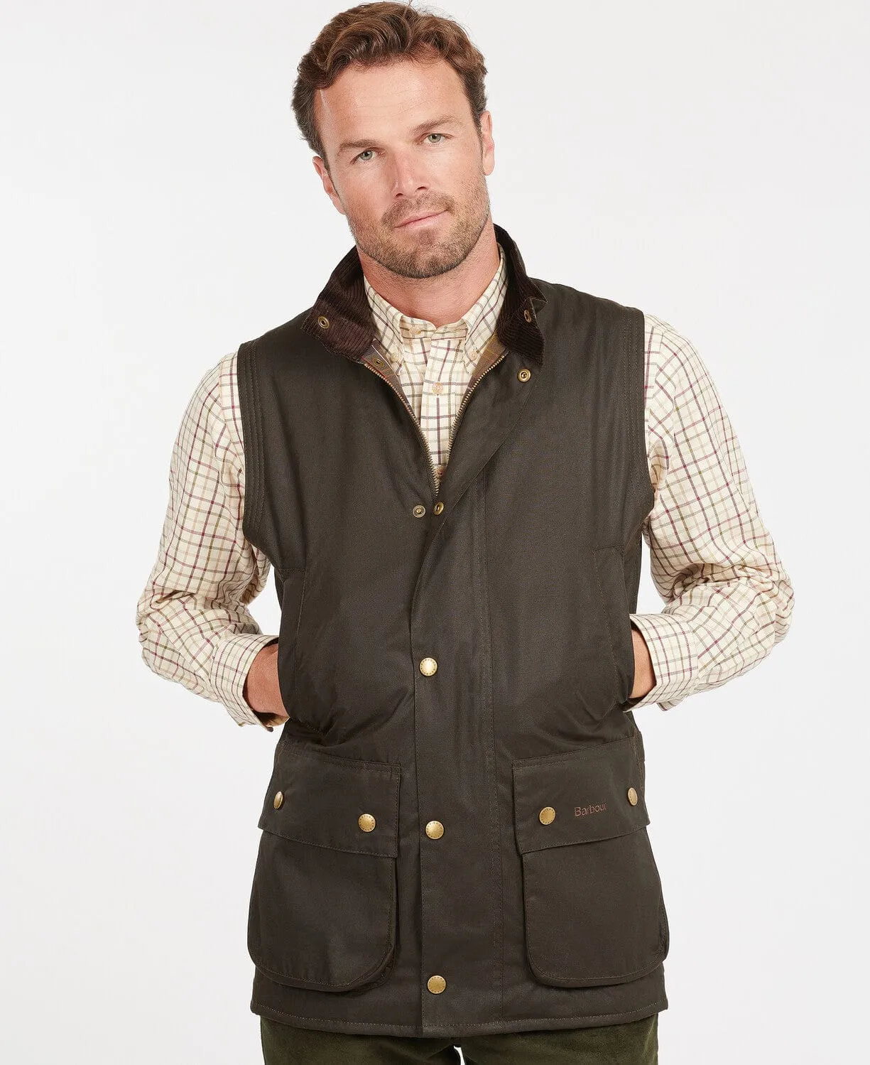 Westmorland Wax Gilet- Olive