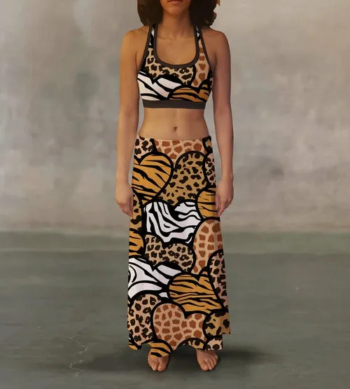 Wild Love Splash Maxi Skirt