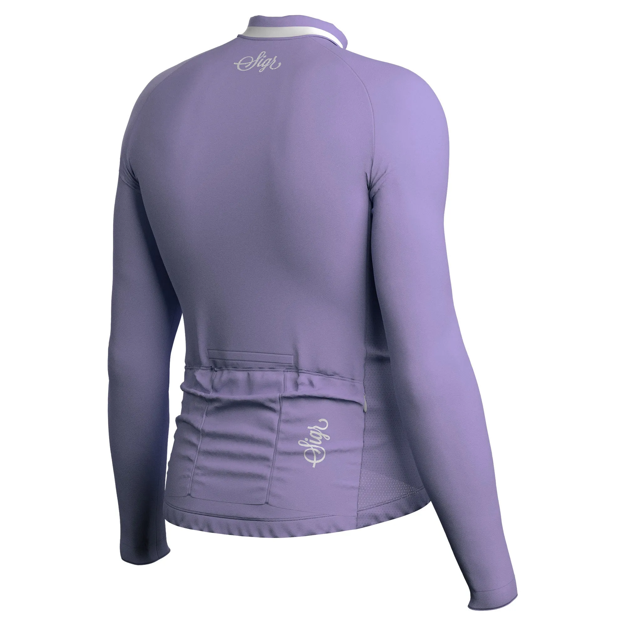 Wildflower Light Purple Men's Long Sleeved Jersey