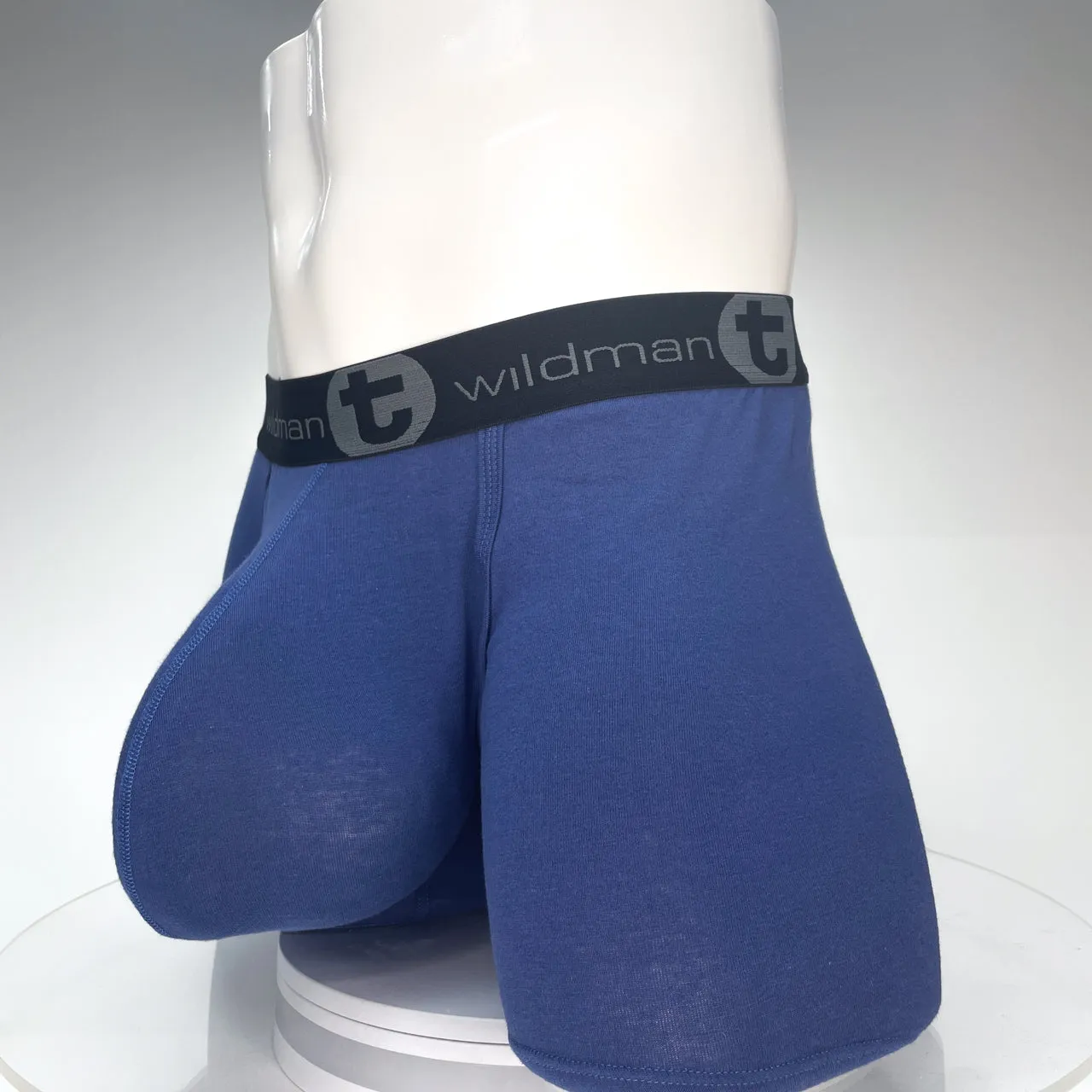 WildmanT Cotton Monster Cock 5" Inseam Boxer Brief Dark Blue
