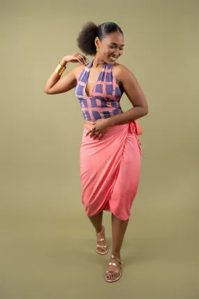 Wrap Skirt - Coral Pink